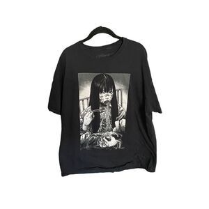 Mako anime, magna noodles, T-shirt, short sleeve, black size XL